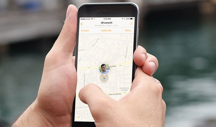 Aplikasi iPhone untuk melacak lokasi teman