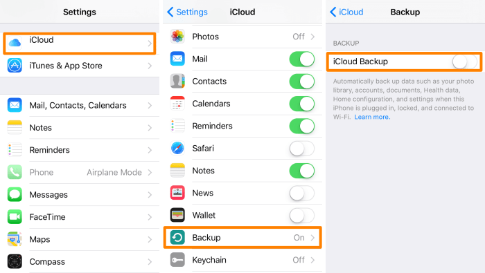 Cara membuat backup data iPhone ke iCloud